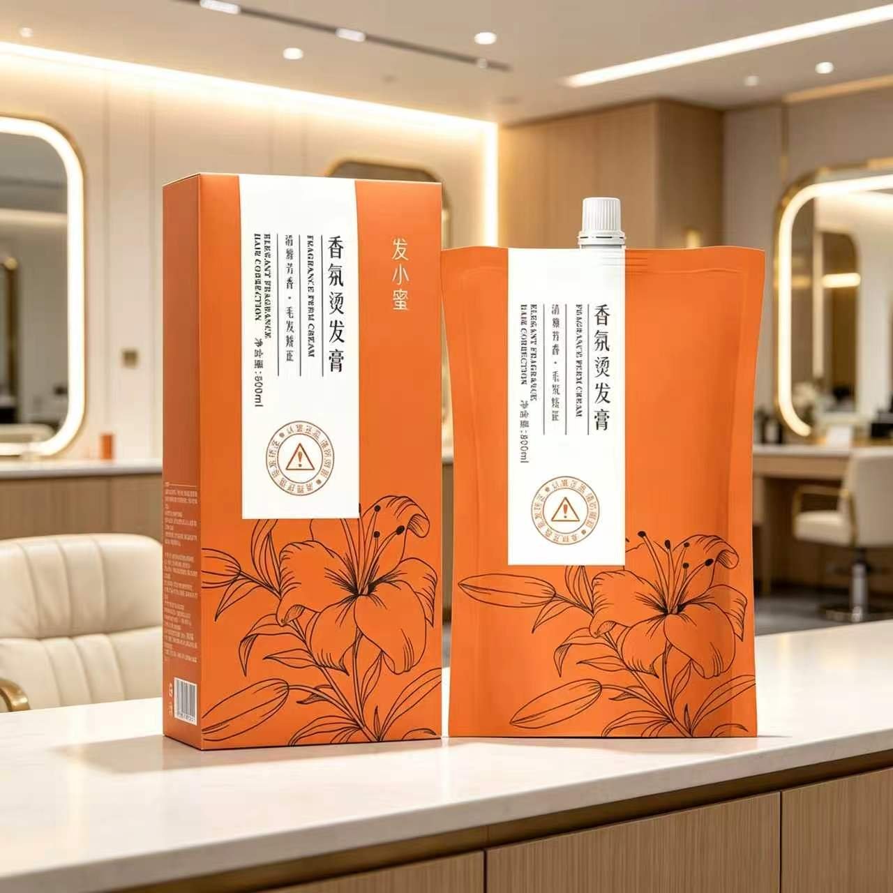 (In Stock) Single-Dose Fragranced Perming Cream, 800 ml
